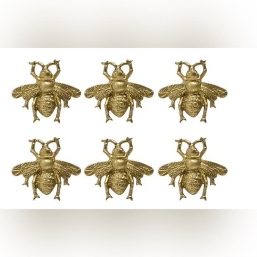 🐝🐝🐝SET OF BEE MAGNETS BRASS CUTE BEES 🐝🐝🐝